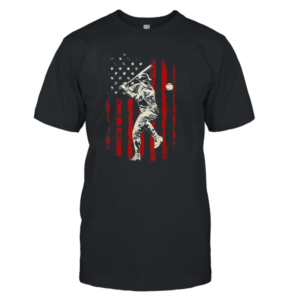 Baseball USA Flag American Shirt