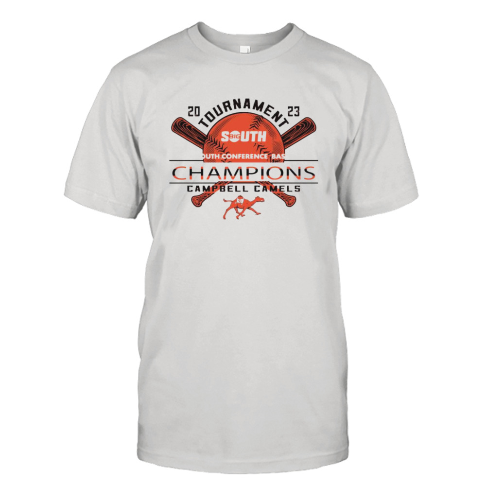 Campbell Fighting Camels 2023 Big South Baseball Conference Tournament Champions T-Shirt