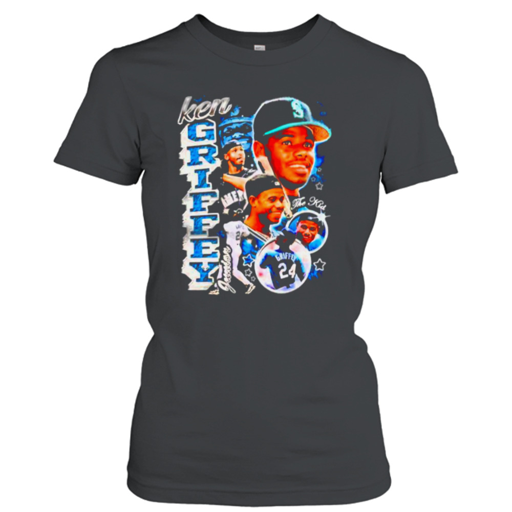  Ken Griffey Jr. Shirt (Cotton, Small, Heather Gray