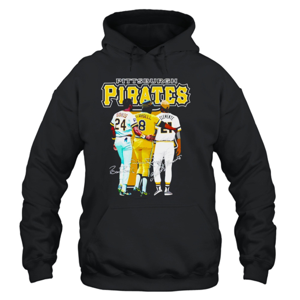 Pittsburgh pirates bonos stargell clemente signatures shirt