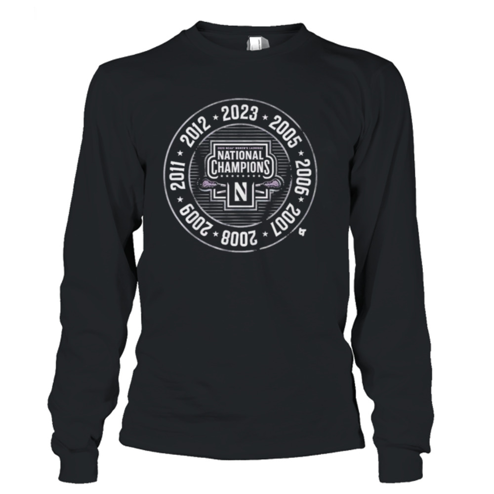Northwestern Women’s Lacrosse 2023 National Champs Shirt 3 Long Sleeve T-Shirt
