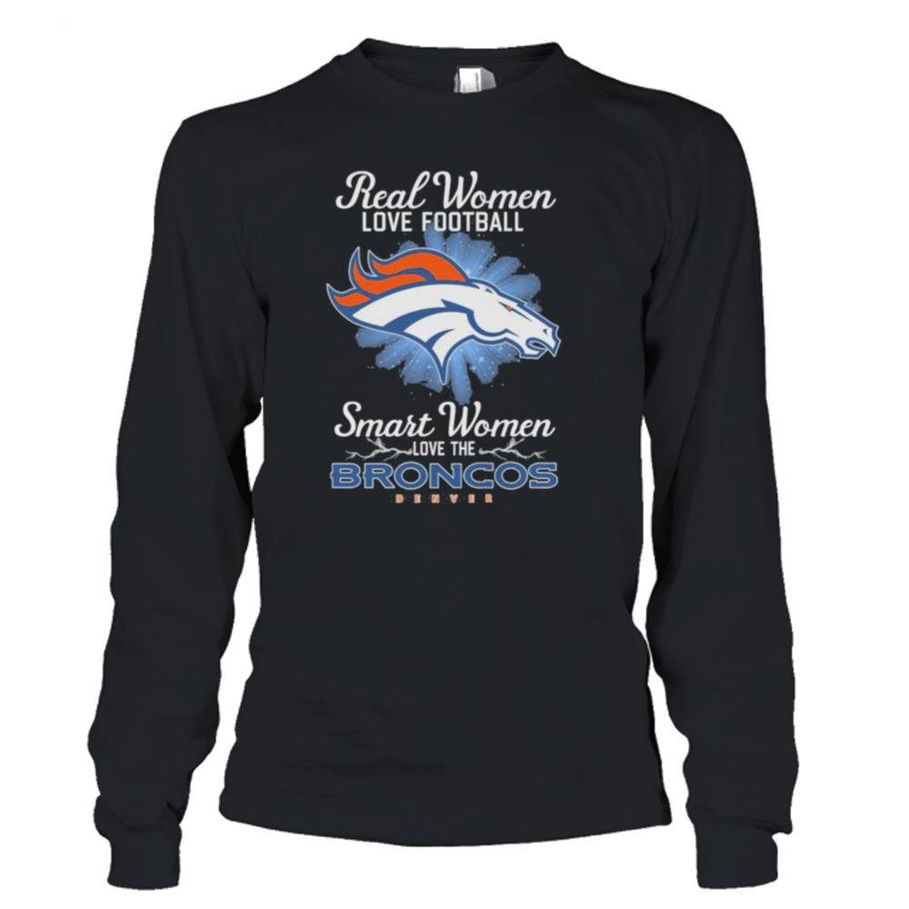 Real women love football smart women love the Denver Broncos 2023 logo Shirt  - Bring Your Ideas, Thoughts And Imaginations Into Reality Today