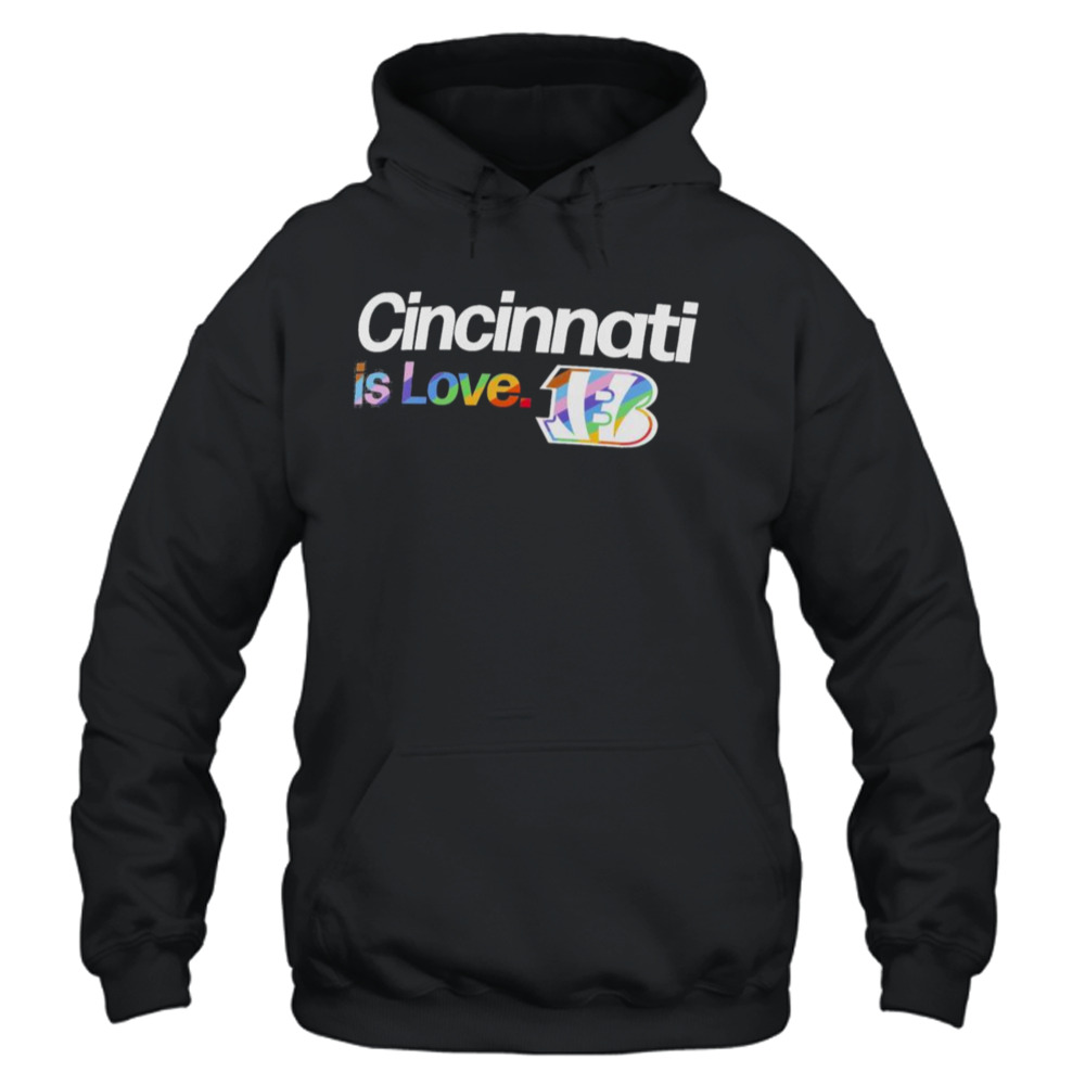 Cincinnati Bengals Is Love City Pride Team Logo Shirt - Bring Your