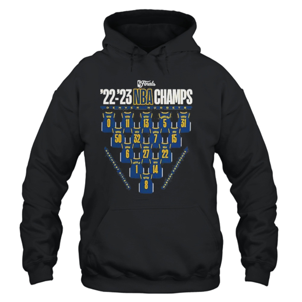 Denver Nuggets 2023 Nba Finals Champions Close Out Jersey Roster T