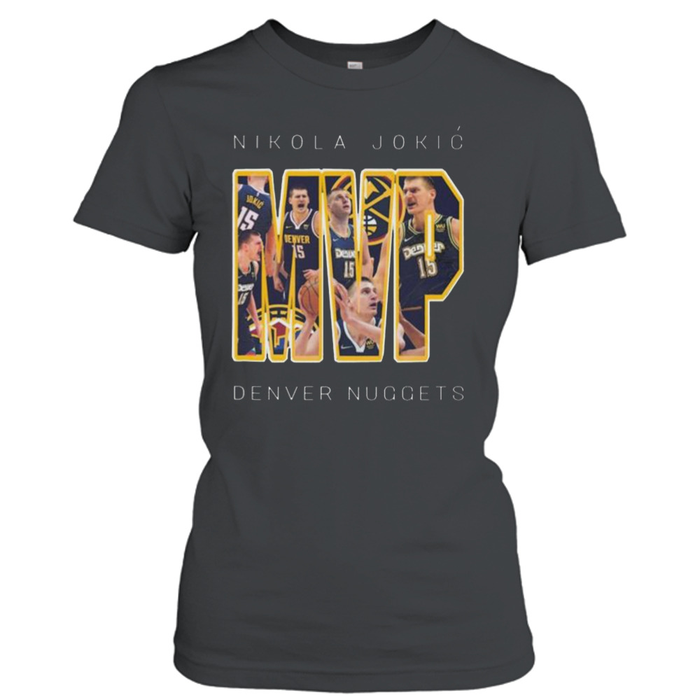 Denver Nuggets 2023 NBA Finals Champions Nikola Jokic MVP shirt 2 Ladies T-Shirt