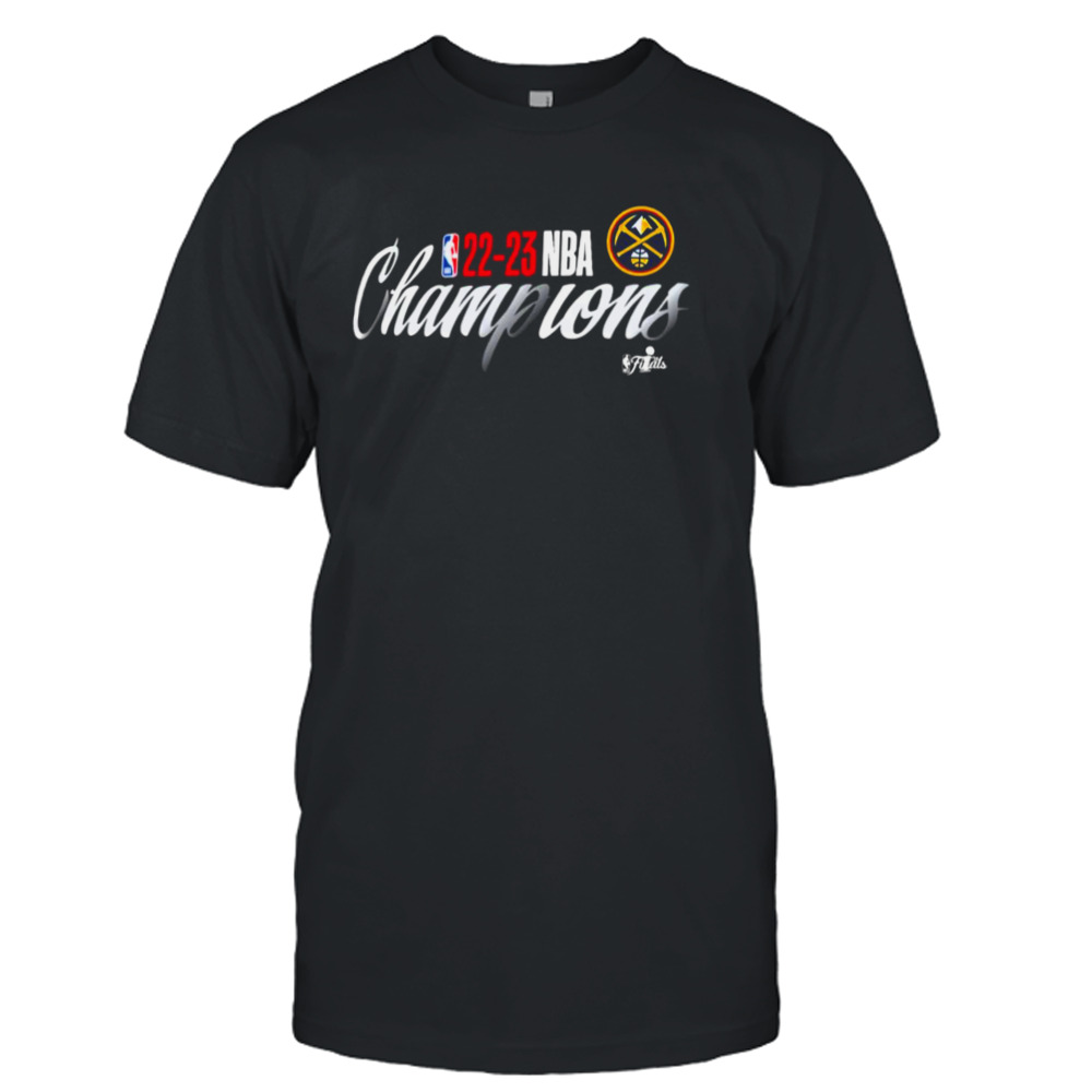 Denver Nuggets New Era 2023 NBA Finals Champions Liquid Silver T-Shirt 1 Unisex T-Shirt