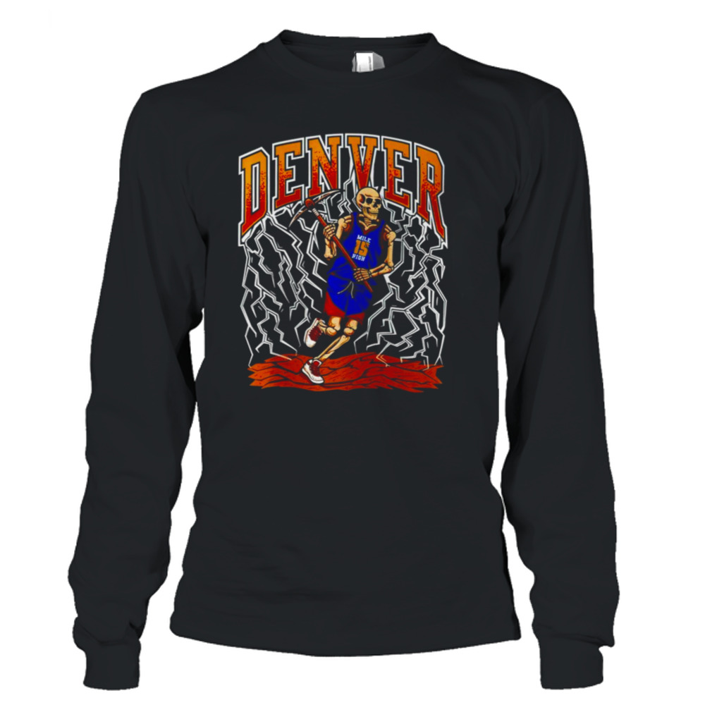 Nikola Jokic Skeleton lightning shirt 3 Long Sleeve T-Shirt