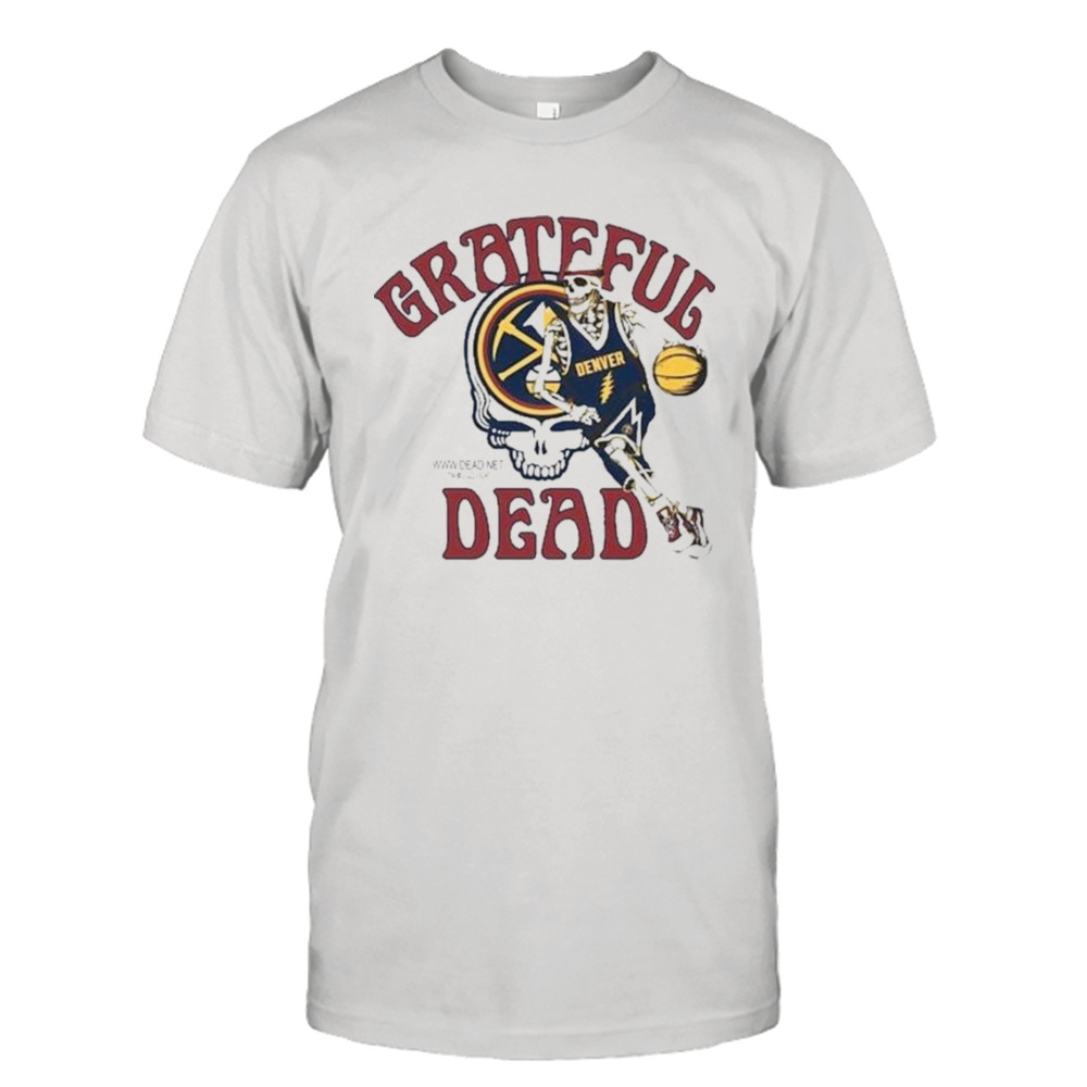 Grateful Dead Denver Nuggets skull skeleton t-shirt by To-Tee