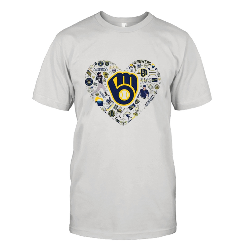 Milwaukee Brewers Icons Heart 2023 shirt, hoodie, sweater, long