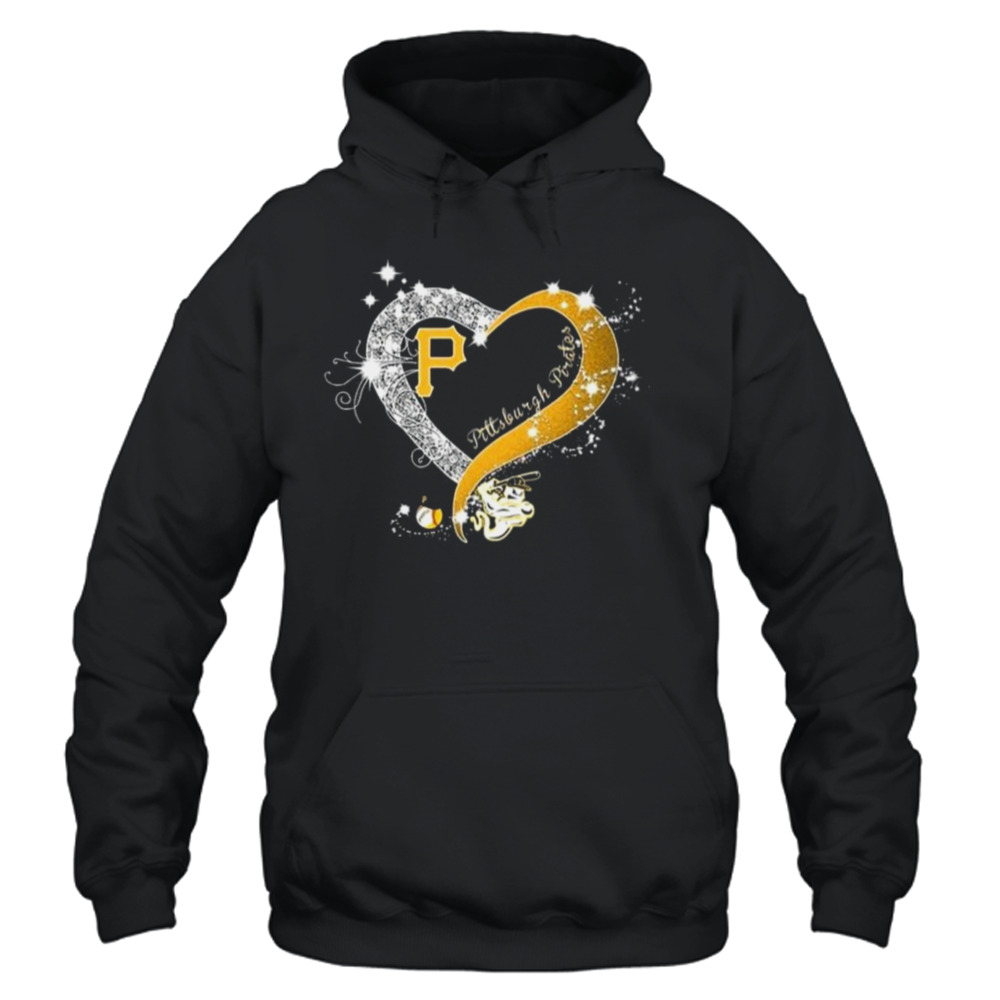 Pittsburgh Pirates Baseball Glitter Heart 2023 Shirt