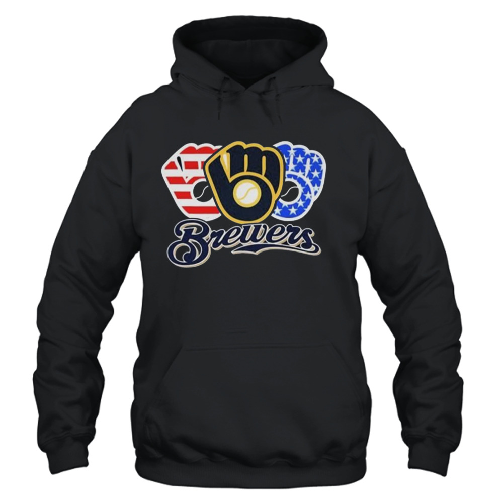 Official Logo Milwaukee brewers 4th of july 2023 shirt, hoodie
