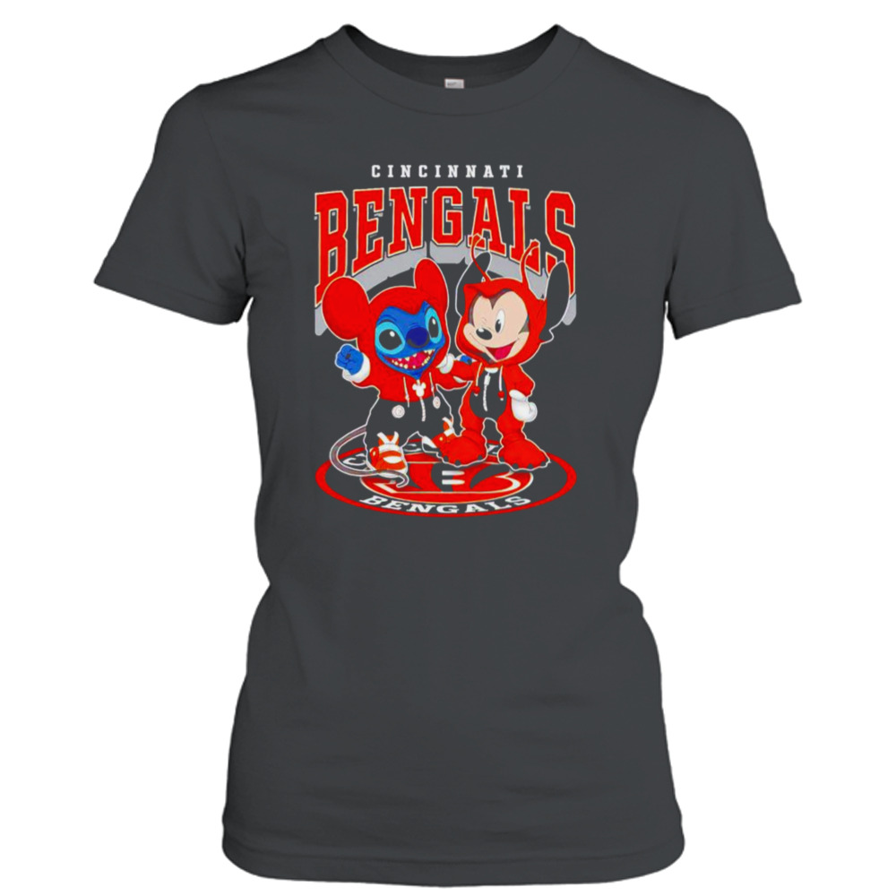 Cincinnati Bengals Baseball Stitch And Mickey Shirt