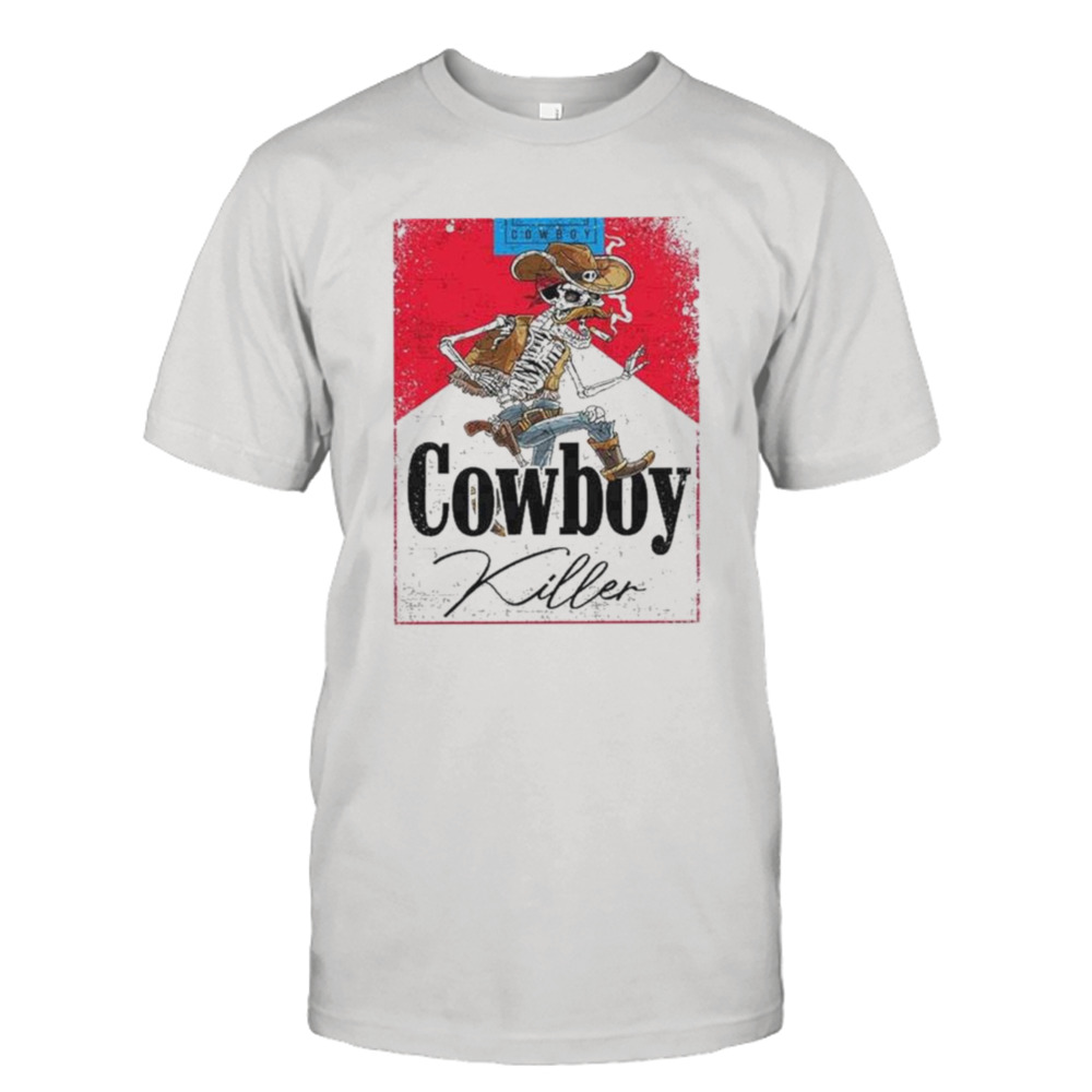 Cowboy Killer Graphic Jason Aldean Skeleton Cowboy T-Shirt