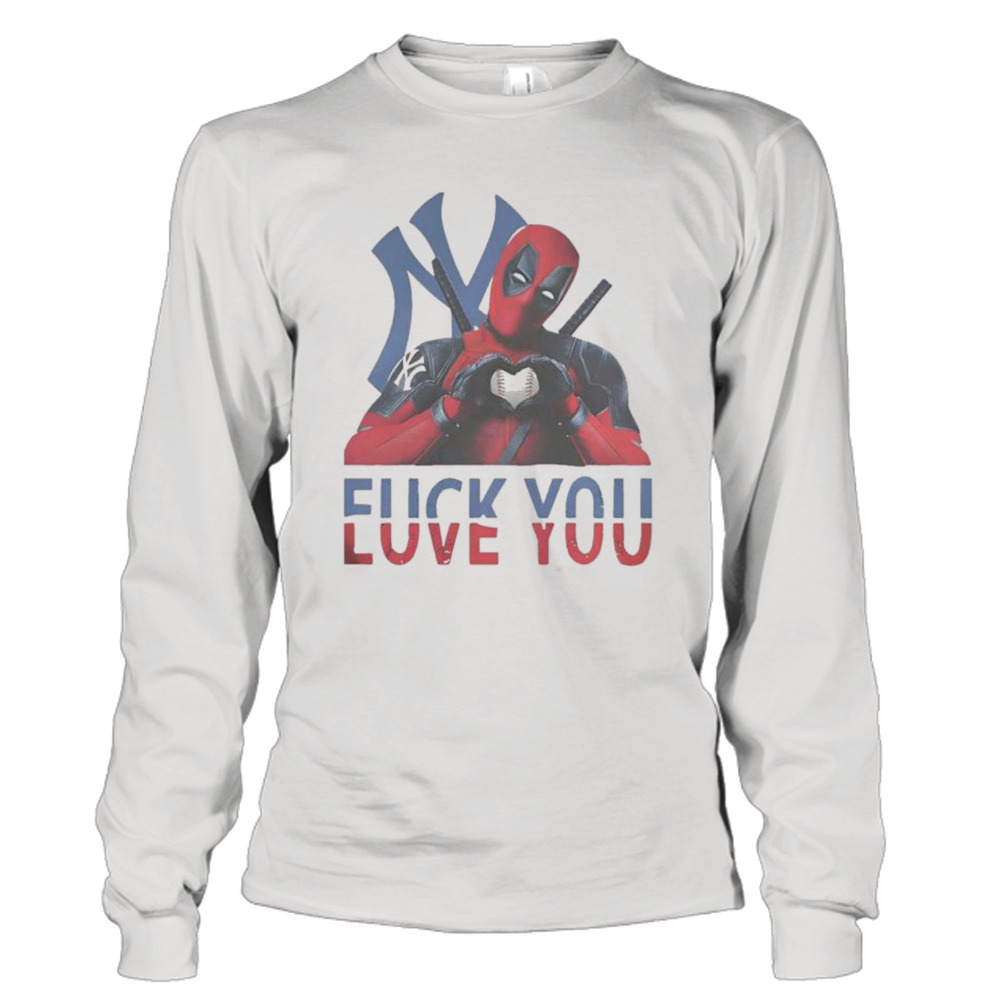 Bowling Forslag Børnepalads New York Yankees Deadpool fuck you love you shirt