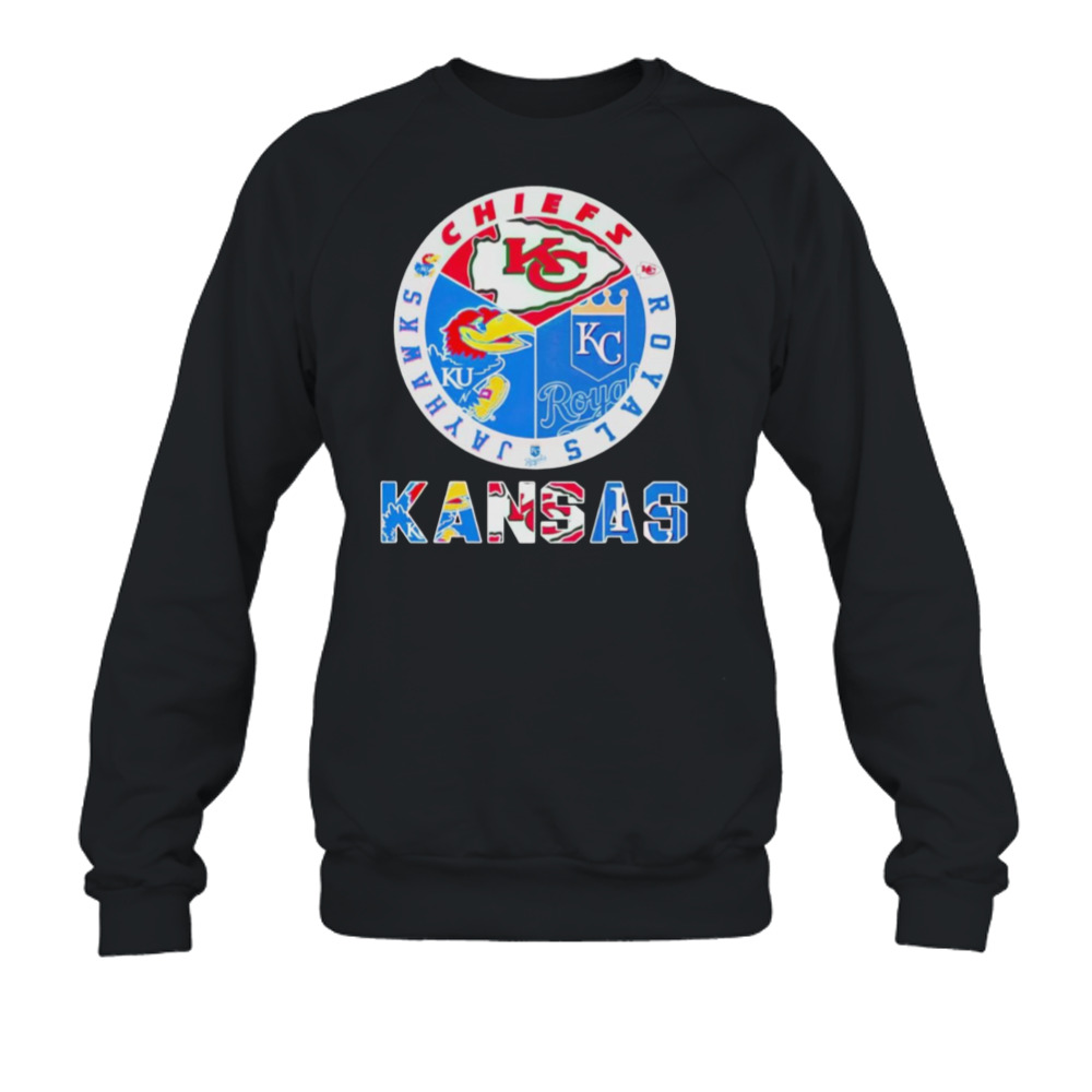 Kansas Chiefs Kansas City Royals Kansas Jayhawks T Shirts, Hoodies,  Sweatshirts & Merch