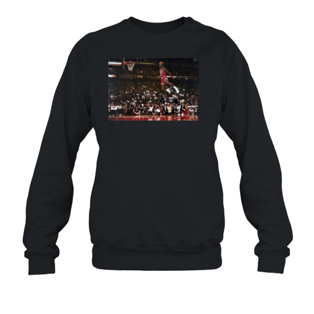 Michael Jordan Free Throw Line Dunk Contest Chicago Basketball Shirt