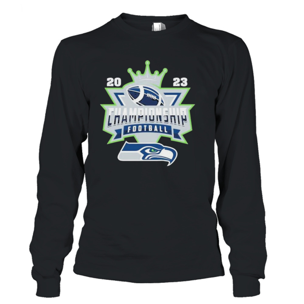 Seattle Seahawks Football NFL 2023 Championship Crown Logo Shirt