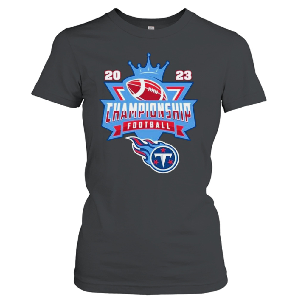 Tennessee Titans Football NFL 2023 Championship Crown Logo Shirt - Limotees