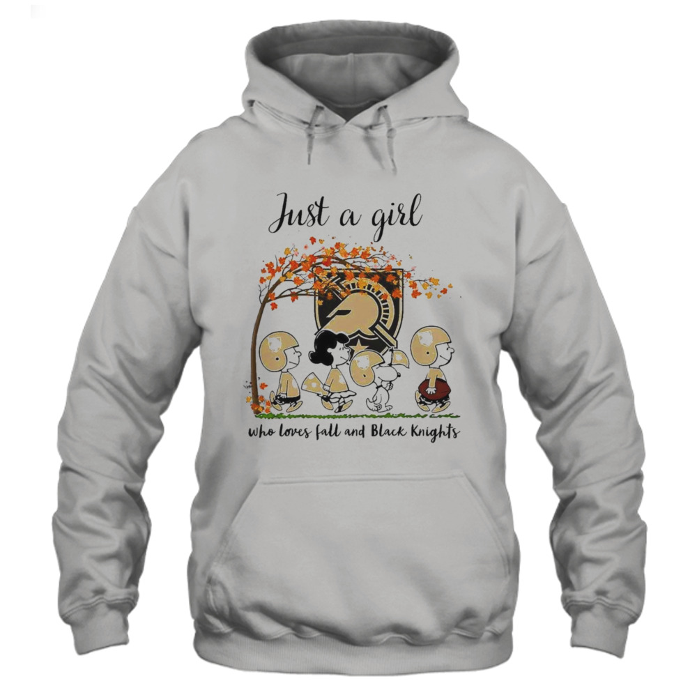 Just A Woman Who Loves Fall And Georgia Tech Yellow Jackets Peanuts Cartoon T-Shirt 4 Hoodie