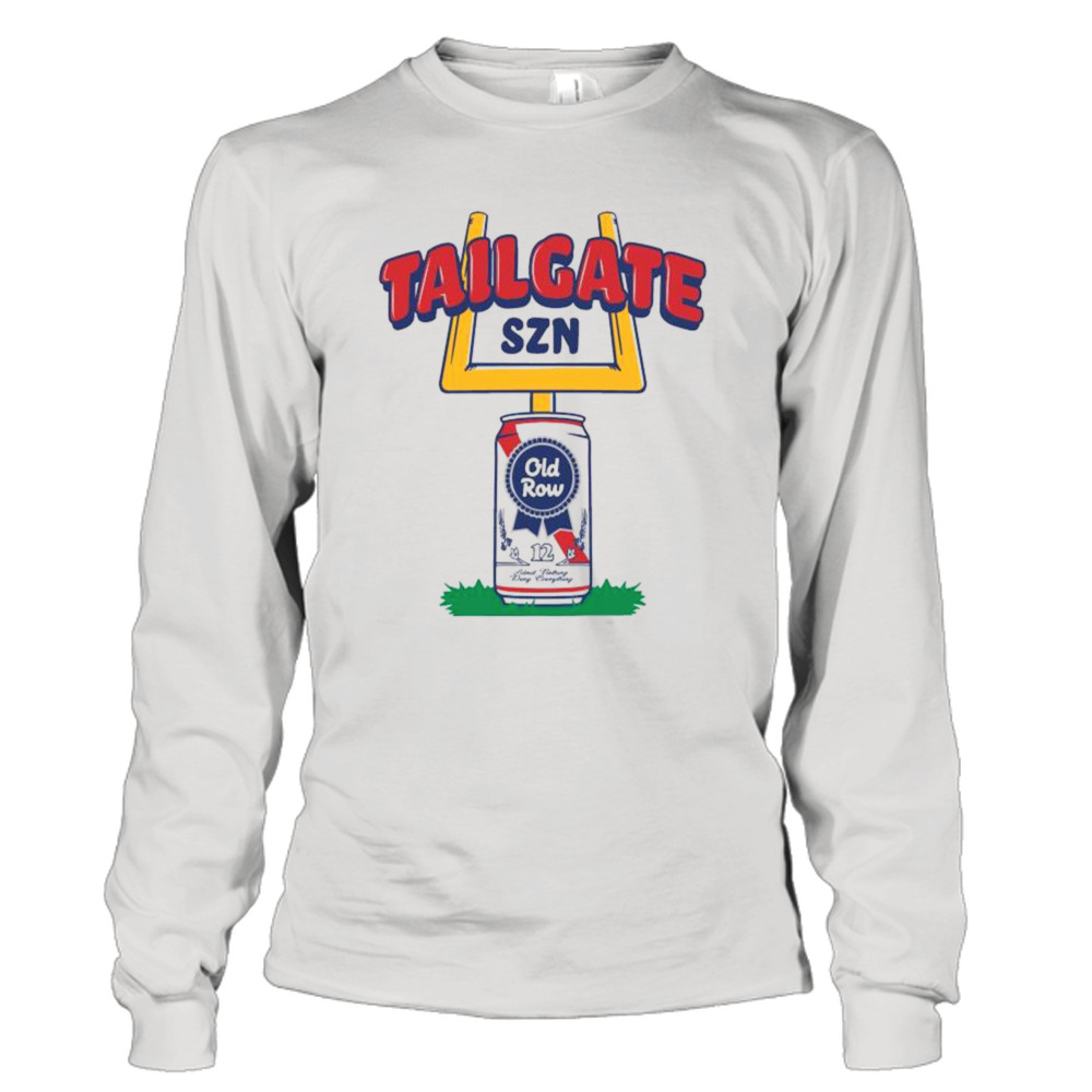 Ribbon Beer Tailgate SZN Old Row T-Shirt 3 Long Sleeve Tee
