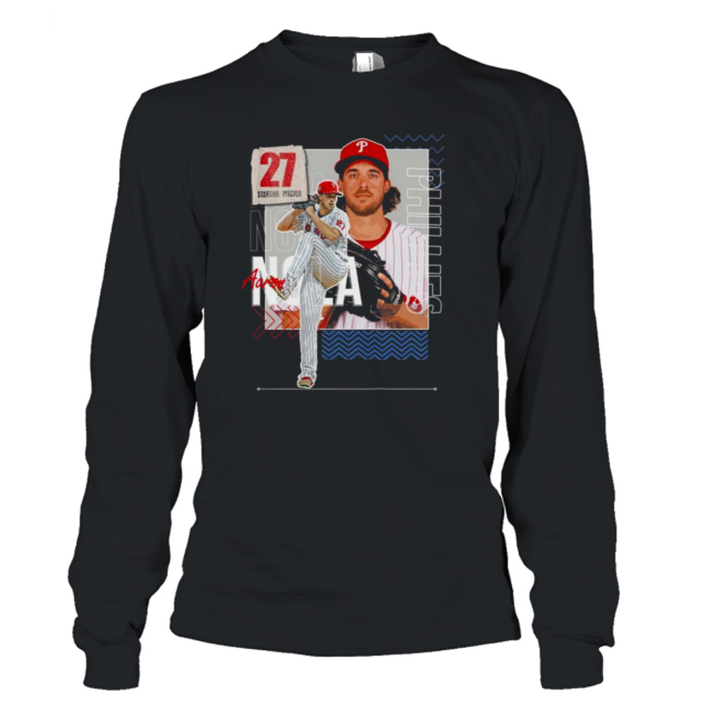 Aaron Nola Baseball Paper Phillies 27 Starting Pitcher Shirt