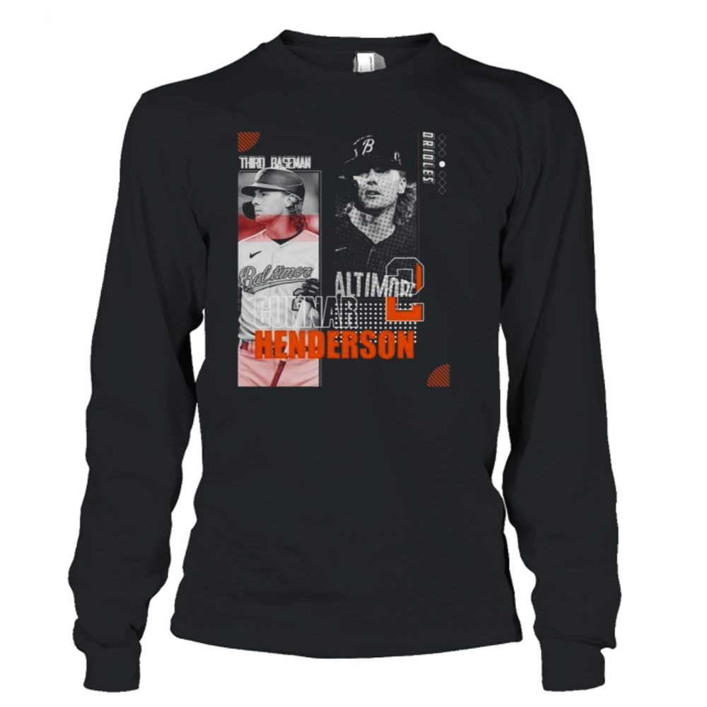 Gunnar Henderson Baseball Paper Orioles 2 Third Baseman Shirt