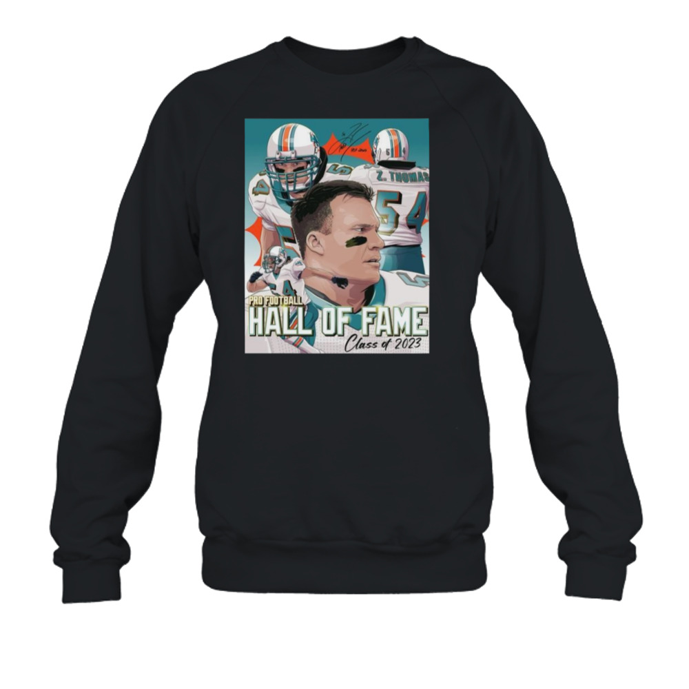 Miami Dolphins Zach Thomas art shirt, hoodie, sweater and long sleeve