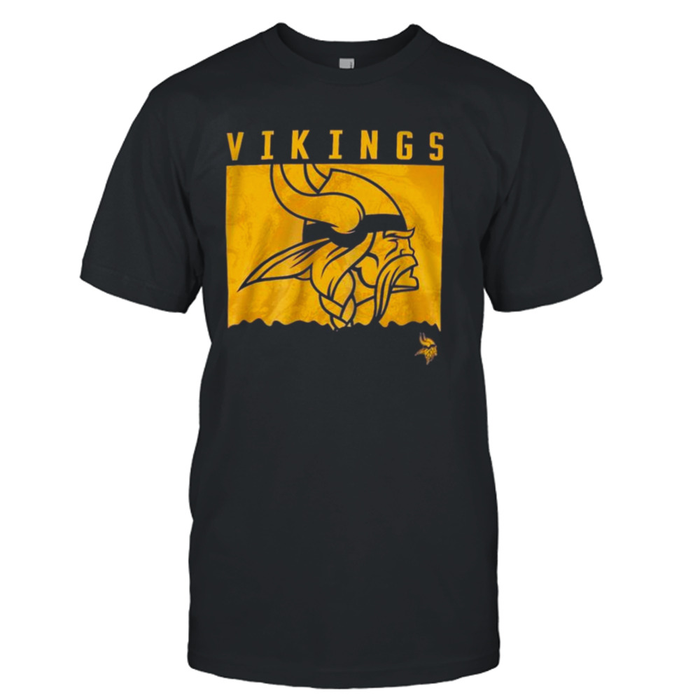 Minnesota Vikings Purple Liquid Camo Logo T-Shirt - Reallgraphics