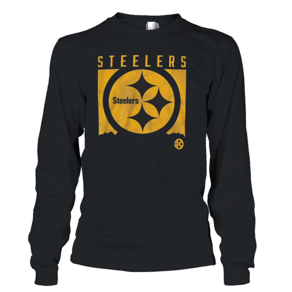 Nfl Team Apparel Youth Pittsburgh Steelers Liquid Camo Shirt - Peanutstee