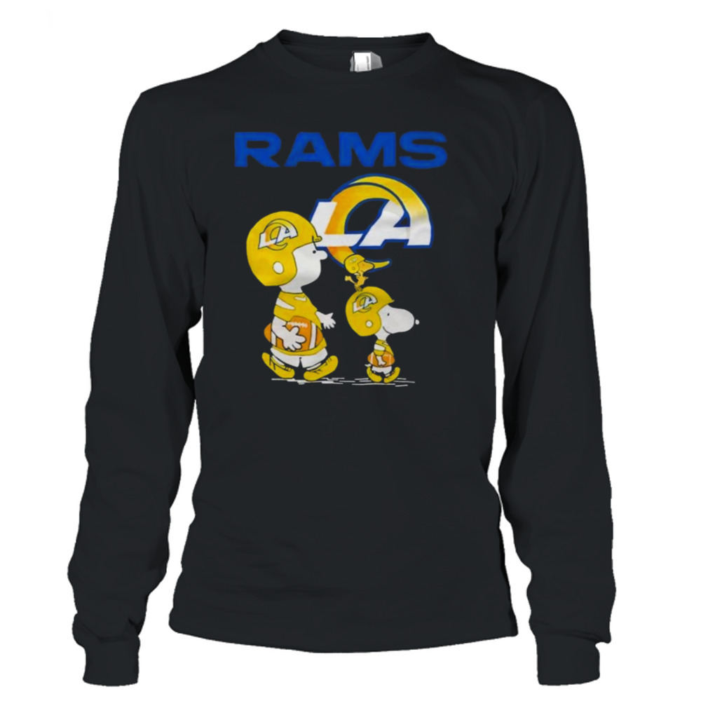 Los Angeles Rams Peanuts Snoopy Charlie Brown And Woodstock Shirt 3 Long Sleeve T-Shirt