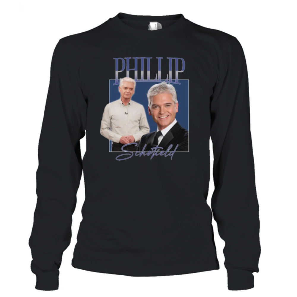 Phillip Schofield Tee Top Uk Tv Presenter Tribute 90’s shirt 3 Long Sleeve T-Shirt