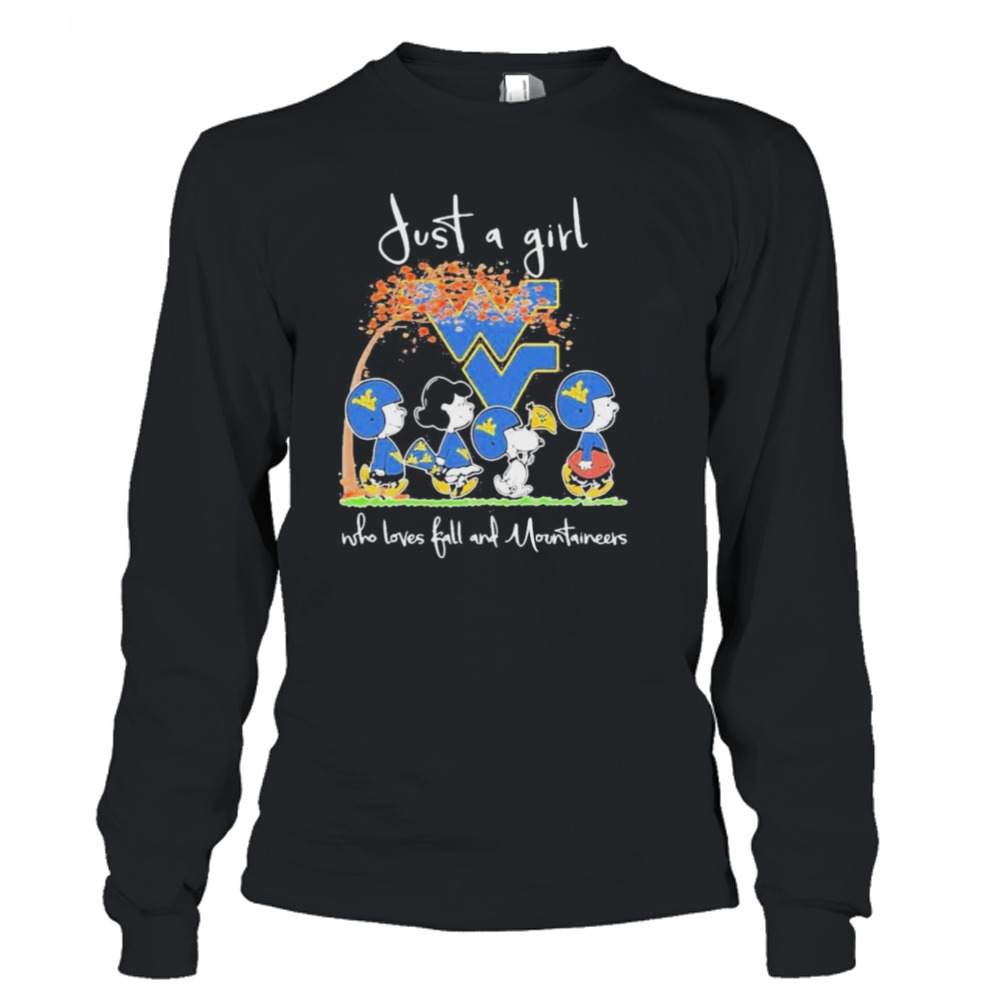 Snoopy And Friends Just A Girl Who Loves Ball And Mountaineers art design T-shirt 3 Long Sleeve T-Shirt