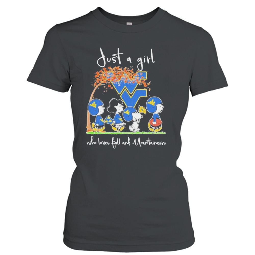 Snoopy And Friends Just A Girl Who Loves Ball And Mountaineers art design T-shirt 2 Ladies T-Shirt