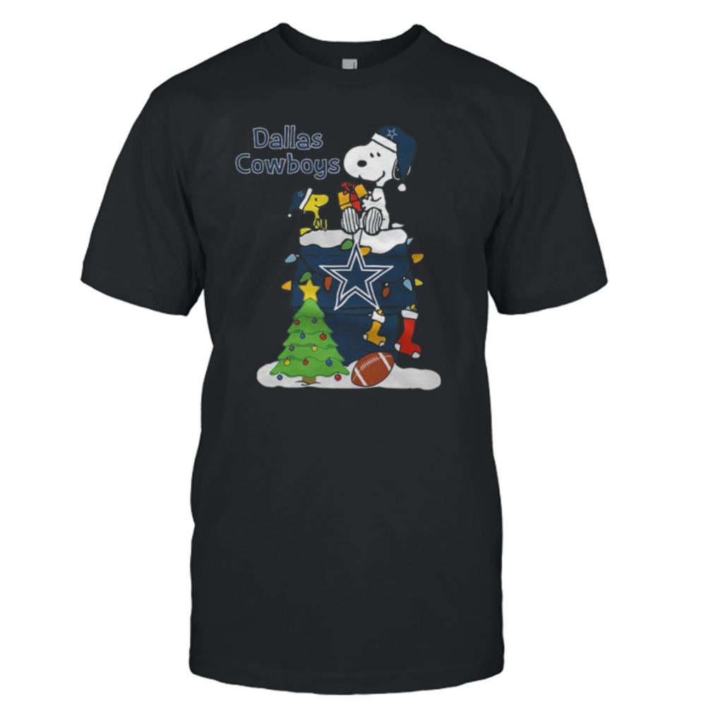 Snoopy and Friends Merry Dallas Cowboys Christmas shirt - Kingteeshop