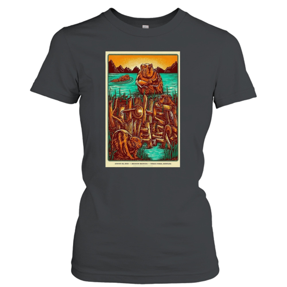 The Kitchen Dwellers August 26, 2023 Bridger Brewing Three Forks, MT Poster Shirt 2 Ladies T-Shirt
