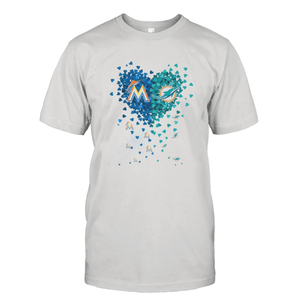 Miami Dolphins Tiny Heart Shape 2023 Shirt - Peanutstee