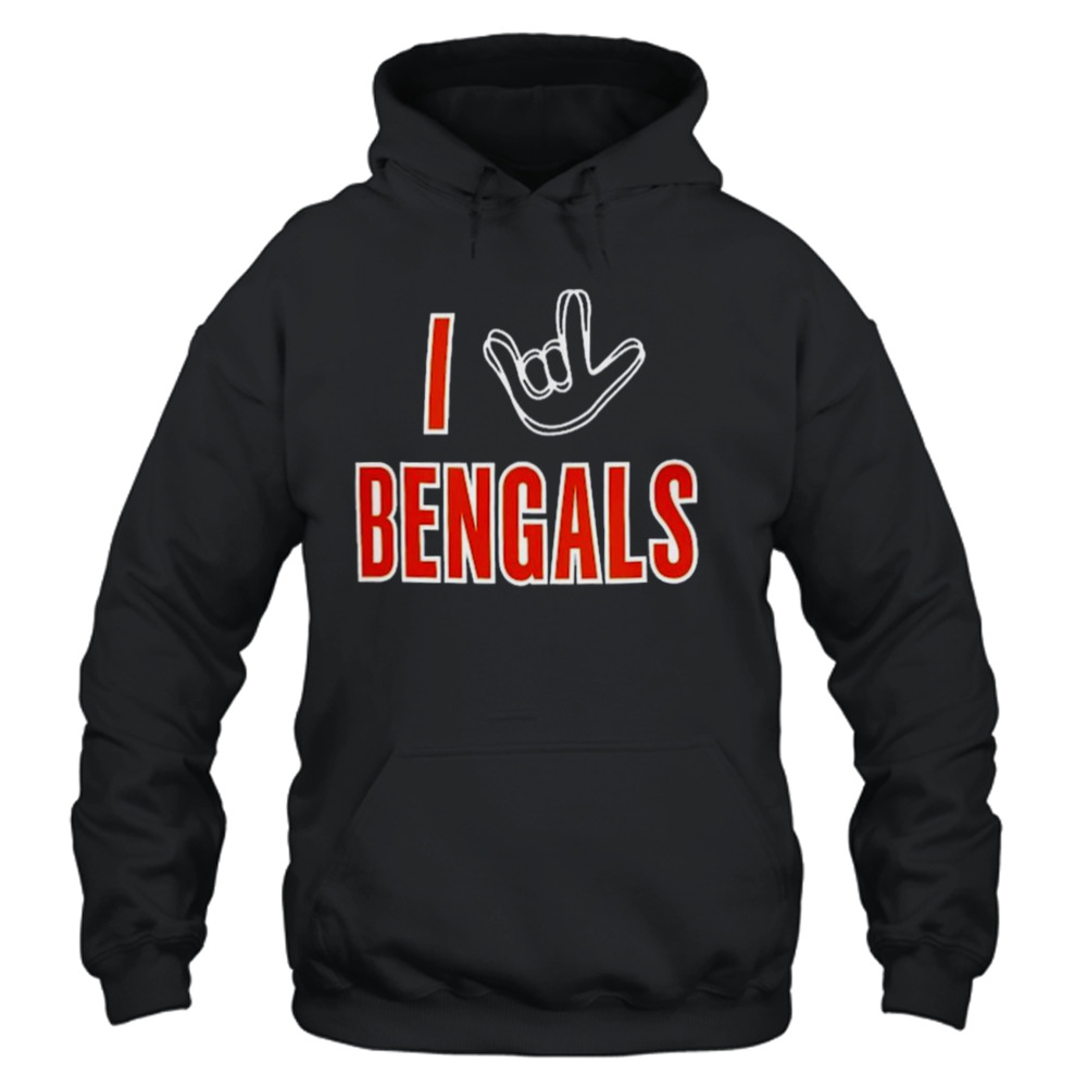 Love Bengals White Hoodie