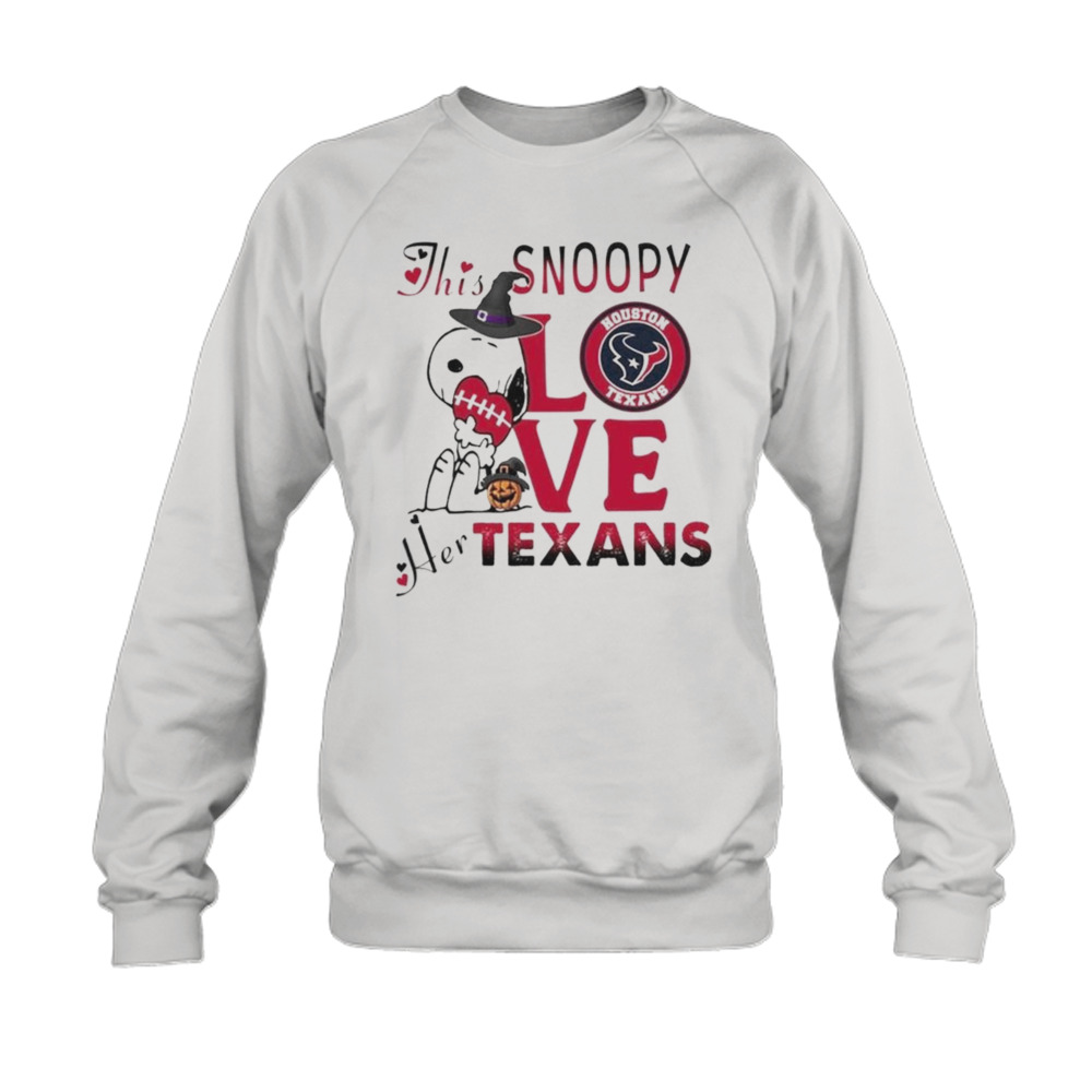 This Snoopy Love Her Houston Texans Halloween 2023 Shirt