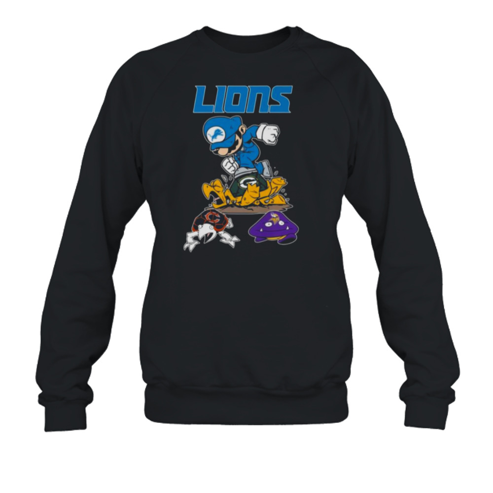 Mario Detroit Lions Stomp Green Bay Packers Chicago Bears And Minnesota  Vikings Shirt, hoodie, sweater, long sleeve and tank top