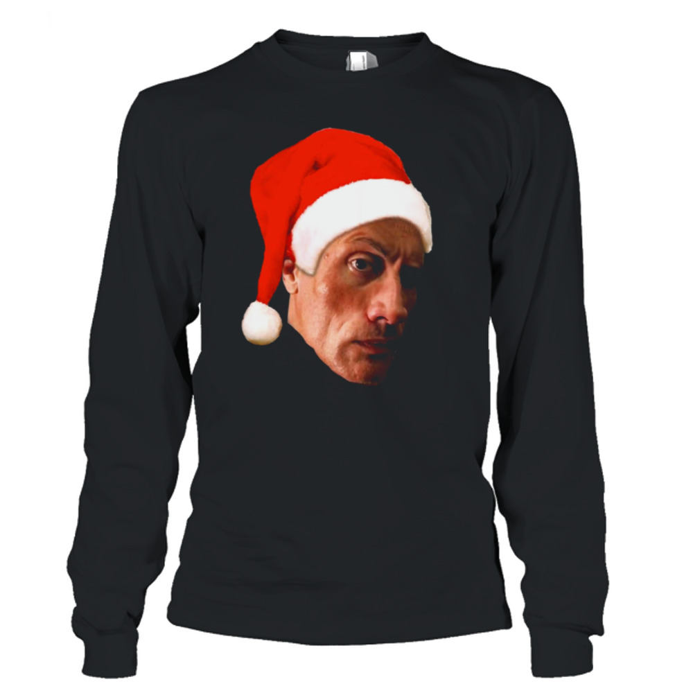 The Rock Eyebrow Raise Face Christmas Meme Shirt