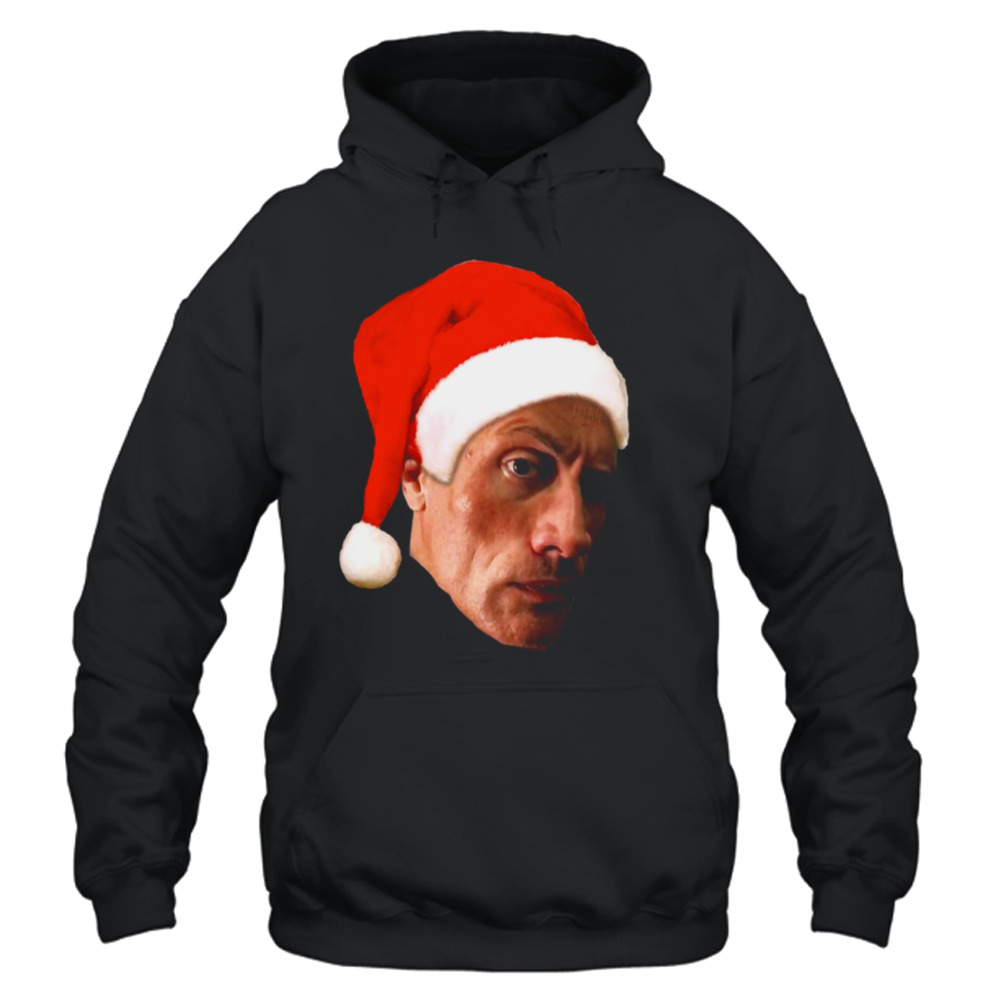 The Rock Eyebrow Raise Face Christmas Meme shirt