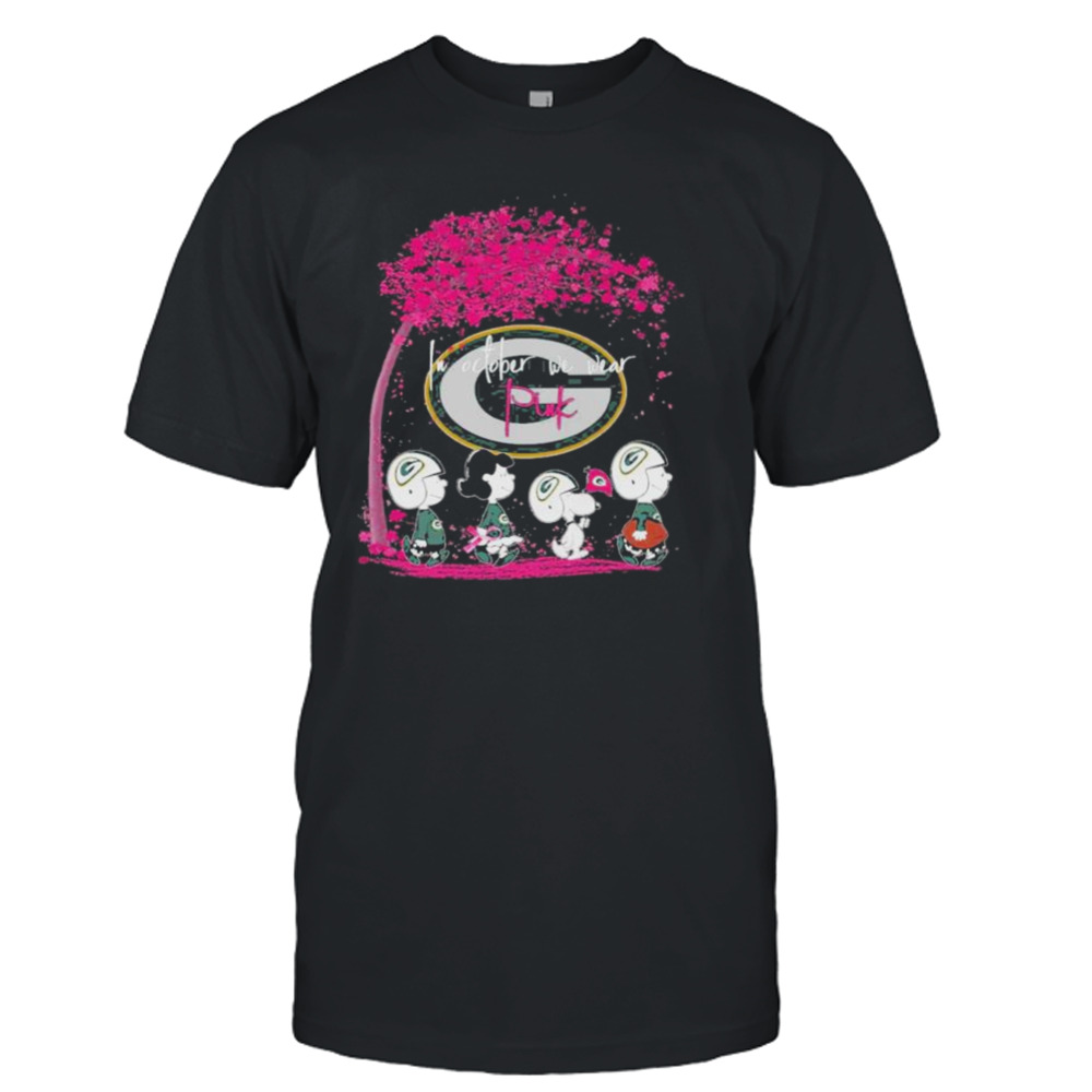 Green Bay Packers In October We Wear Pink Men's T-Shirt