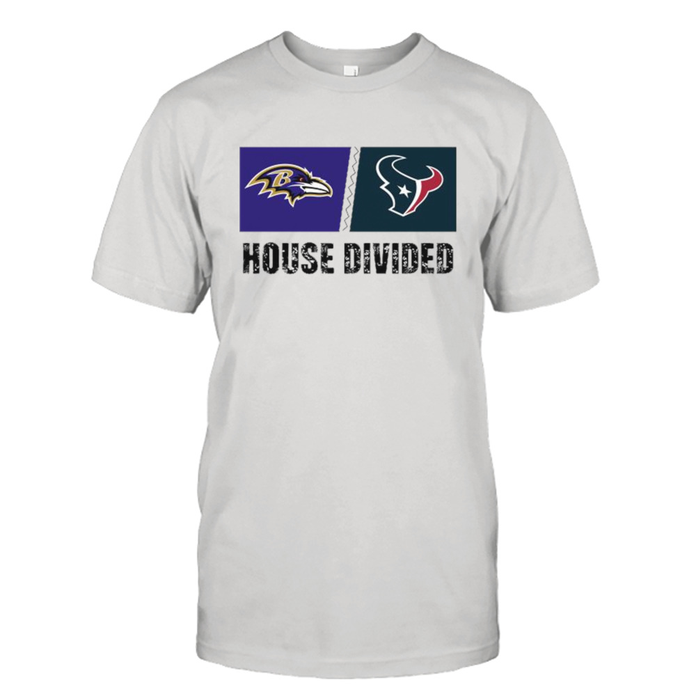 Baltimore Ravens Vs Houston Texans House Divided Shirt - Peanutstee