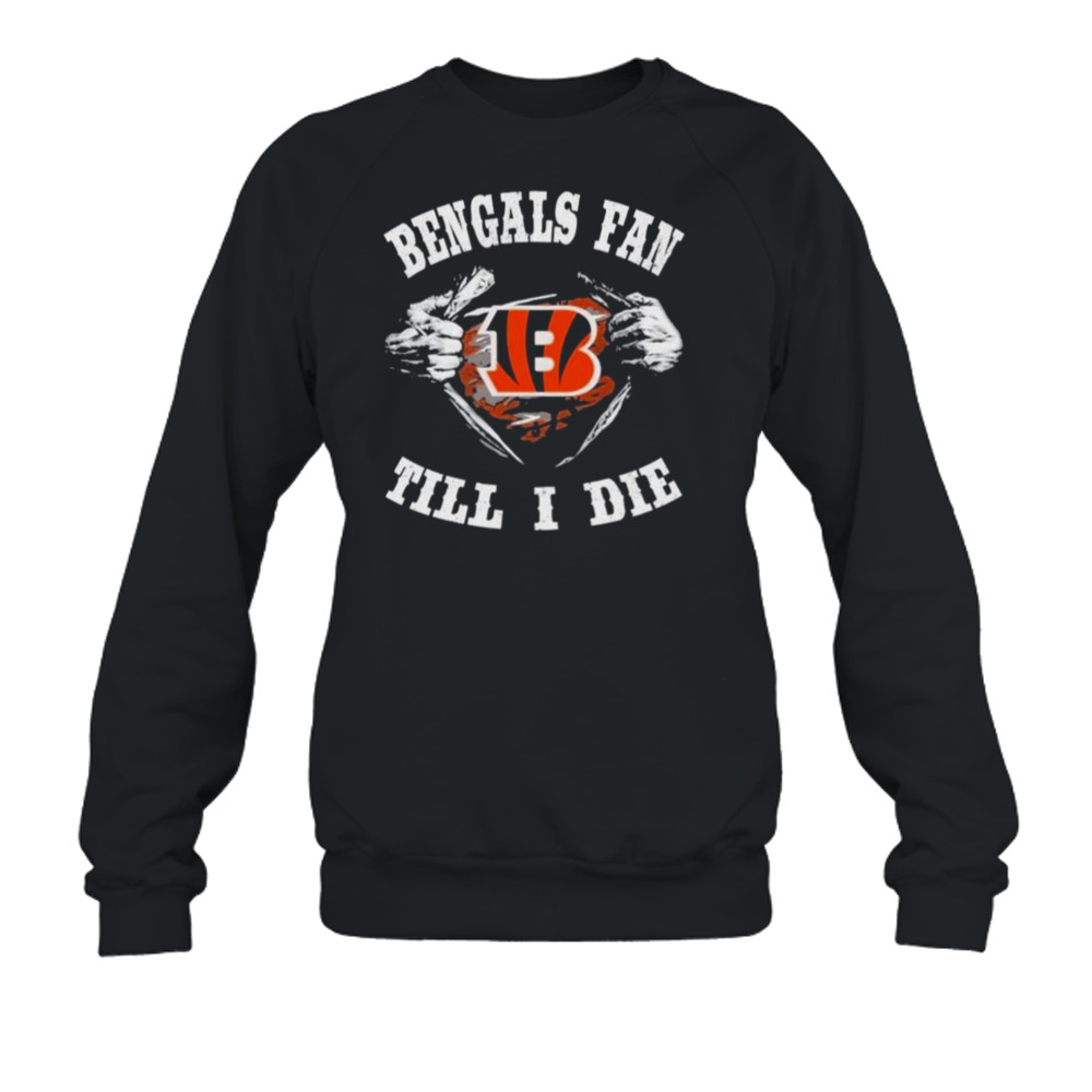 Blood Inside Me Cincinnati Bengals Fan Till I Die Shirt