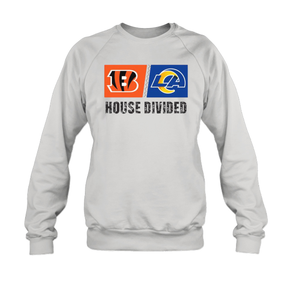 Cincinnati Bengals Vs Los Angeles Rams House Divided Shirt