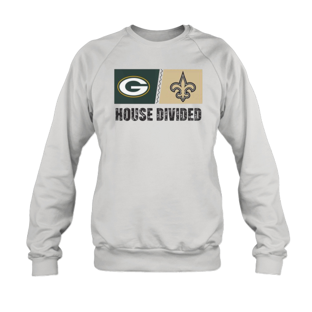 Green Bay Packers Vs New Orleans Saints House Divided Shirt