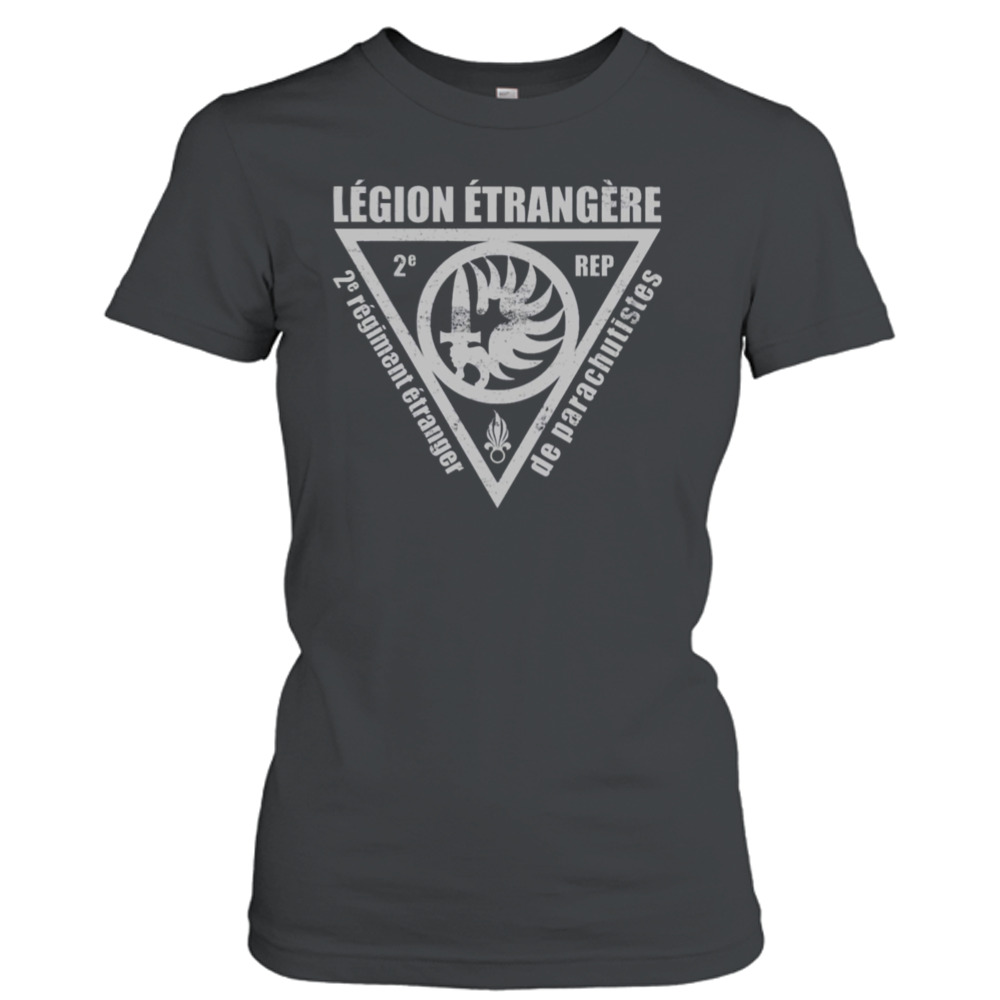 French Foreign Legion Paratrooper 2 Rep Distressed shirt 2 Ladies T-Shirt