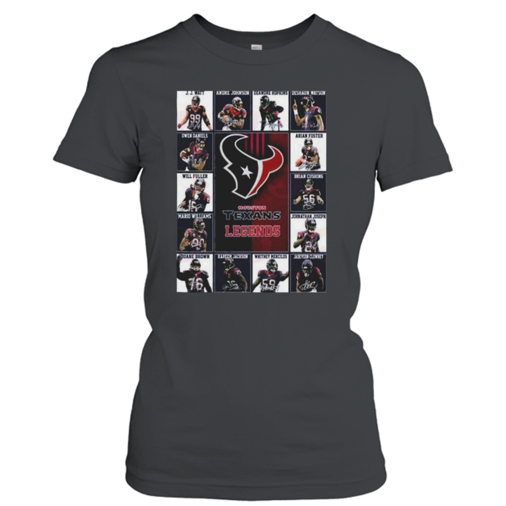 Houston Texans Legends Players 2023 Signatures shirt 2 Ladies T-Shirt
