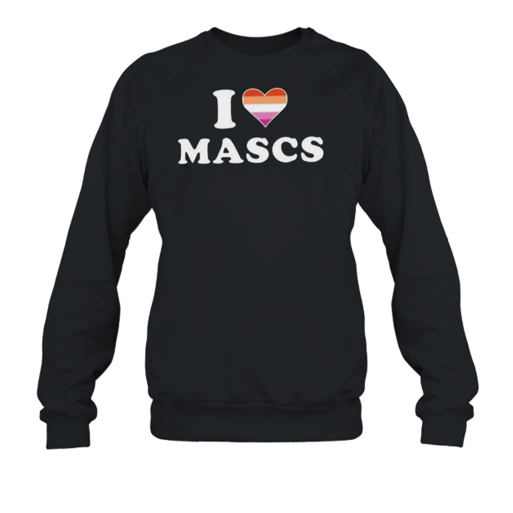 I heart mascs logo design t-shirt 5 Crewneck Sweatshirt