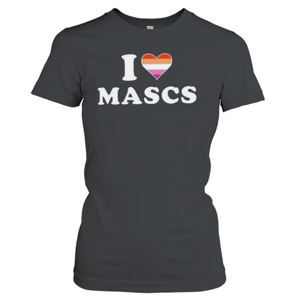 I heart mascs logo design t-shirt 2 Ladies T-Shirt